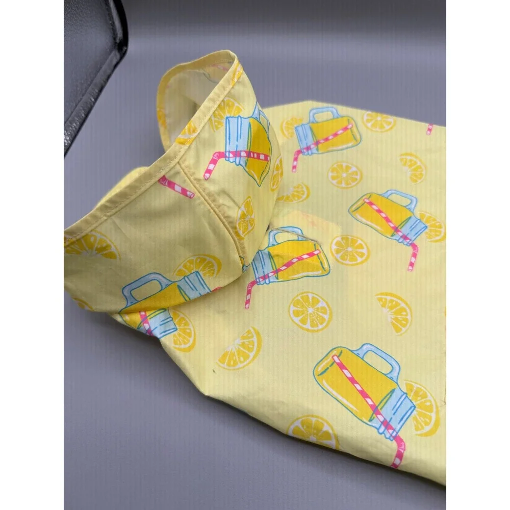 Canada Pooch Yellow Lemonade Pick Me‎ Up Pet Raincoat Hooded Jacket Size M 16